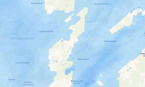 Regenradar Vorschaubild - Aktuelle Niederschläge in Ruhlsdorf und Umgebung