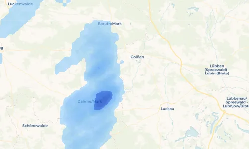 Regenradar Vorschaubild - Aktuelle Niederschläge in Schäcksdorf und Umgebung