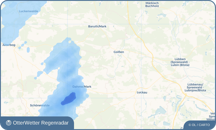OtterWetter Regenradar-Widget Schäcksdorf
