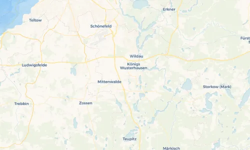 Regenradar Vorschaubild - Aktuelle Niederschläge in Schenkendorf und Umgebung