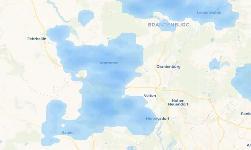 Regenradar Vorschaubild - Aktuelle Niederschläge in Schwante und Umgebung