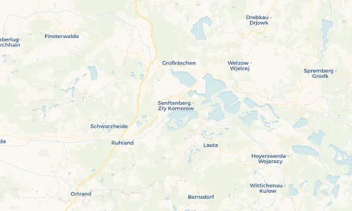 Regenradar Vorschaubild - Aktuelle Niederschläge in Senftenberg - Zły Komorow und Umgebung