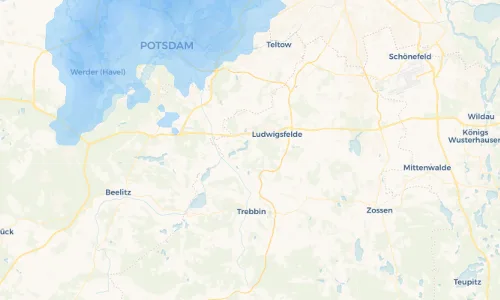 Regenradar Vorschaubild - Aktuelle Niederschläge in Siethen und Umgebung