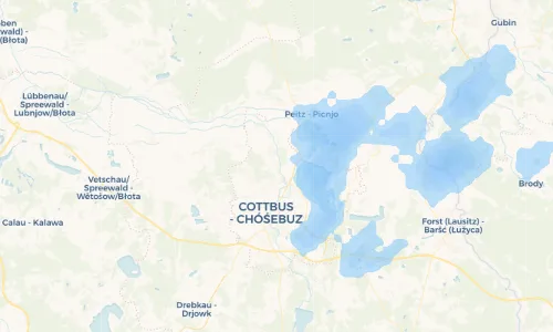 Regenradar Vorschaubild - Aktuelle Niederschläge in Skadow - Škódow und Umgebung