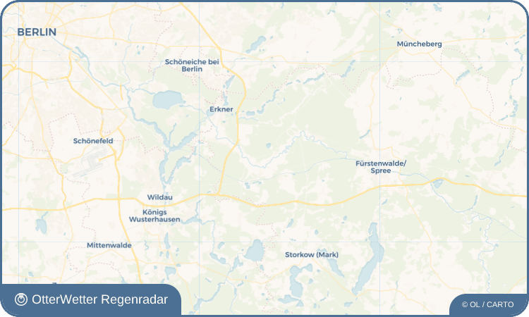 OtterWetter Regenradar-Widget Spreeau