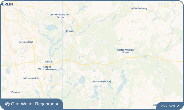 OtterWetter Regenradar-Widget Spreenhagen