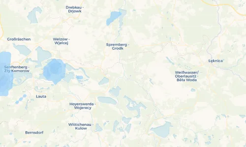 Regenradar Vorschaubild - Aktuelle Niederschläge in Spreewitz - Sprjejcy und Umgebung
