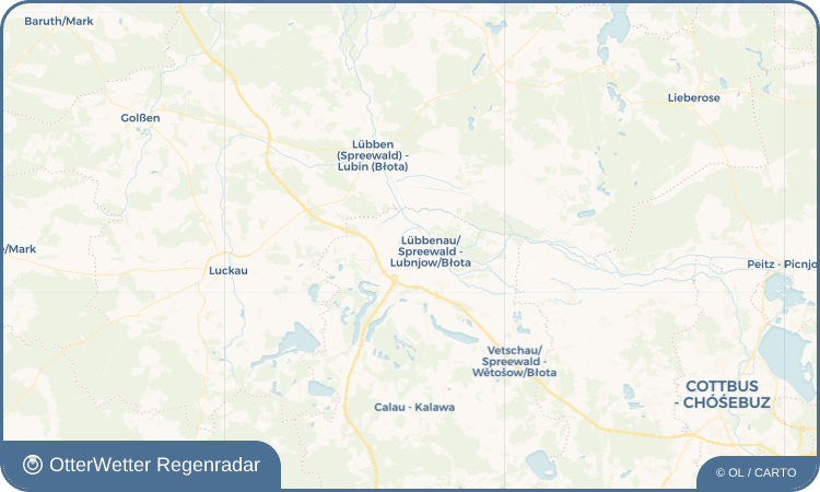 OtterWetter Regenradar-Widget Stennewitz - Sćenojce