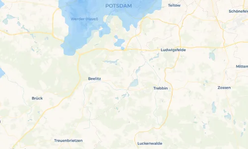 Regenradar Vorschaubild - Aktuelle Niederschläge in Stücken und Umgebung