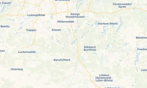 Regenradar Vorschaubild - Aktuelle Niederschläge in Teupitz und Umgebung