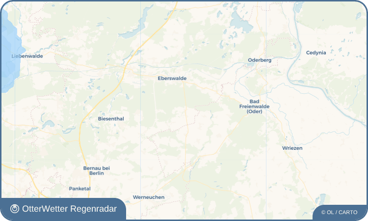 OtterWetter Regenradar-Widget Trampe