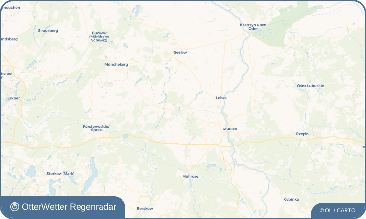 Widget-Vorschau für Treplin Wetter-Widget-Vorschau mit Vorhersagedaten für Treplin