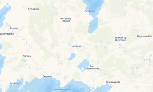 Regenradar Vorschaubild - Aktuelle Niederschläge in Uebigau und Umgebung