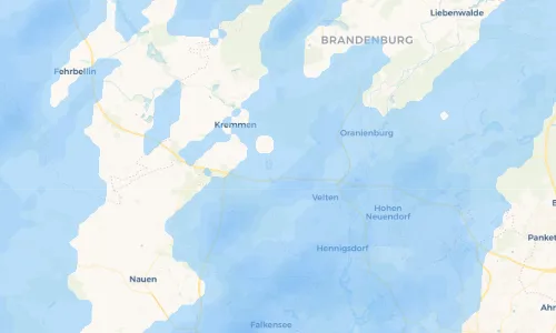 Regenradar Vorschaubild - Aktuelle Niederschläge in Vehlefanz und Umgebung