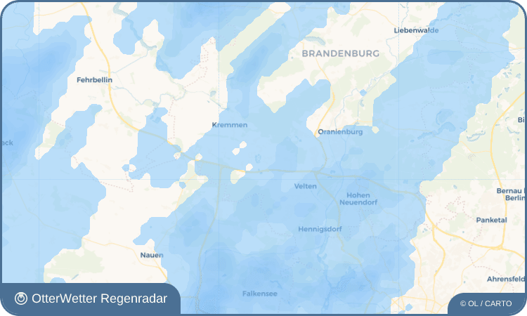 OtterWetter Regenradar-Widget Vehlefanz