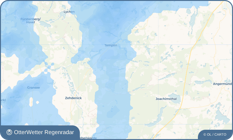 OtterWetter Regenradar-Widget Vietmannsdorf