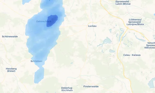 Regenradar Vorschaubild - Aktuelle Niederschläge in Walddrehna und Umgebung