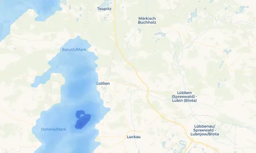 Regenradar Vorschaubild - Aktuelle Niederschläge in Waldow/Brand und Umgebung