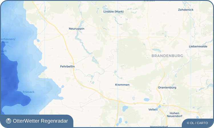 OtterWetter Regenradar-Widget Wall