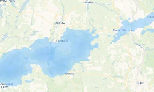 Regenradar Vorschaubild - Aktuelle Niederschläge in Weichensdorf und Umgebung