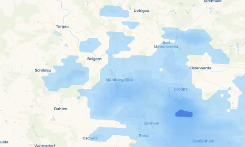 Regenradar Vorschaubild - Aktuelle Niederschläge in Weinberge und Umgebung