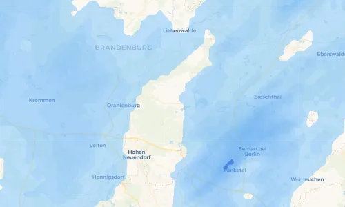 Regenradar Vorschaubild - Aktuelle Niederschläge in Wensickendorf und Umgebung