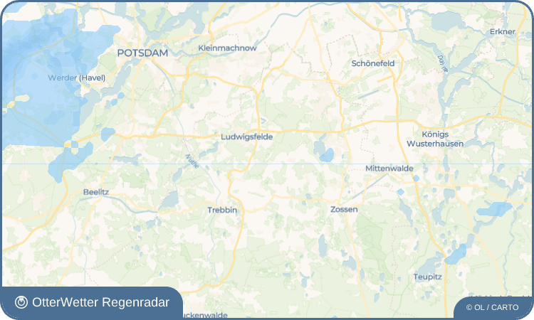 OtterWetter Regenradar-Widget Wietstock