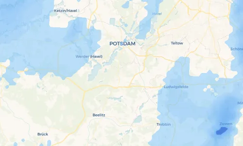 Regenradar Vorschaubild - Aktuelle Niederschläge in Wilhelmshorst und Umgebung