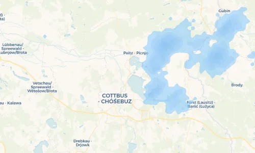 Regenradar Vorschaubild - Aktuelle Niederschläge in Willmersdorf - Rogozno und Umgebung