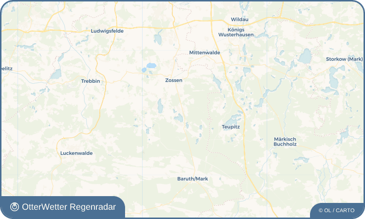 OtterWetter Regenradar-Widget Wünsdorf