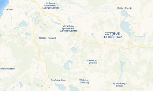 Regenradar Vorschaubild - Aktuelle Niederschläge in Wüstenhain - Huštań und Umgebung