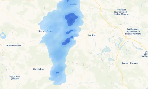 Regenradar Vorschaubild - Aktuelle Niederschläge in Wüstermarke und Umgebung
