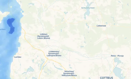 Regenradar Vorschaubild - Aktuelle Niederschläge in Wußwerk - Wózwjerch und Umgebung