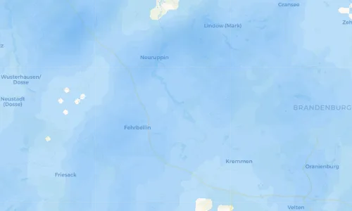 Regenradar Vorschaubild - Aktuelle Niederschläge in Wustrau-Altfriesack und Umgebung