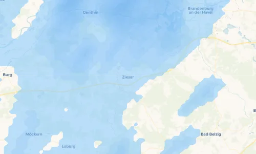 Regenradar Vorschaubild - Aktuelle Niederschläge in Ziesar und Umgebung