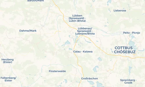 Regenradar Vorschaubild - Aktuelle Niederschläge in Zinnitz - Syńeńce und Umgebung