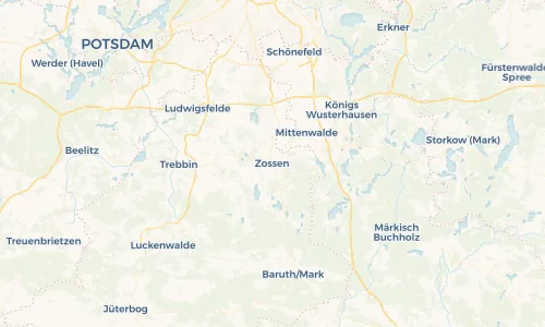Regenradar Vorschaubild - Aktuelle Niederschläge in Zossen und Umgebung