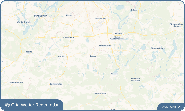 Wetter-Widget-Vorschau mit Vorhersagedaten für Zossen