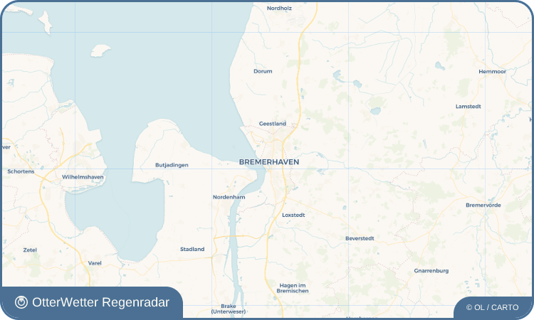 Wetter-Widget-Vorschau mit Vorhersagedaten für Bremerhaven