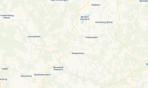 Regenradar Vorschaubild - Aktuelle Niederschläge in Allendorf an der Landsburg und Umgebung