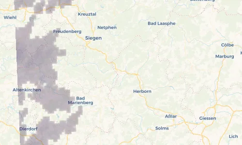Regenradar Vorschaubild - Aktuelle Niederschläge in Allendorf und Umgebung