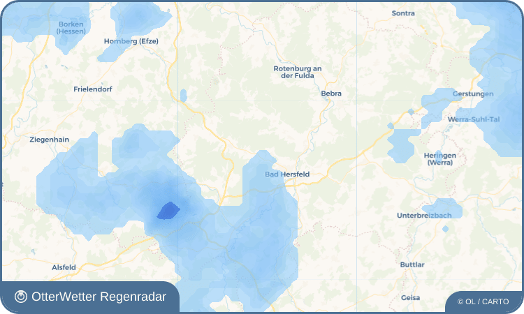 OtterWetter Regenradar-Widget Allmershausen