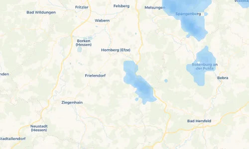 Regenradar Vorschaubild - Aktuelle Niederschläge in Allmuthshausen und Umgebung