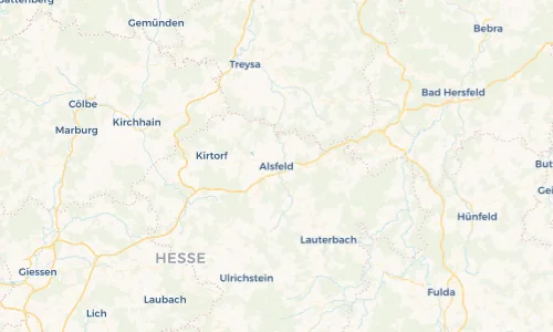 Regenradar Vorschaubild - Aktuelle Niederschläge in Alsfeld und Umgebung