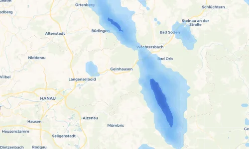 Regenradar Vorschaubild - Aktuelle Niederschläge in Altenhaßlau und Umgebung
