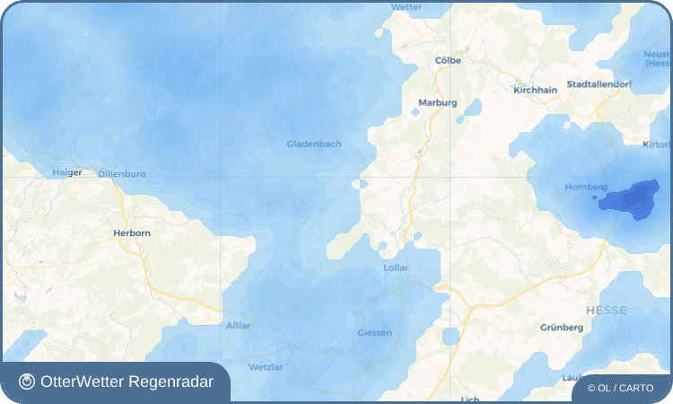 OtterWetter Regenradar-Widget Altenvers
