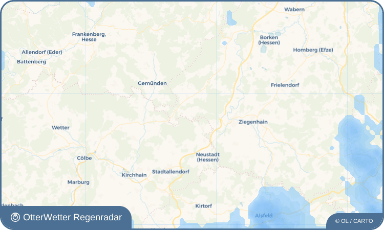 OtterWetter Regenradar-Widget Appenhain