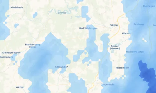Regenradar Vorschaubild - Aktuelle Niederschläge in Armsfeld und Umgebung