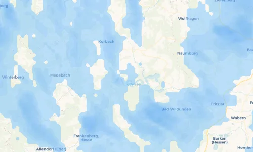Regenradar Vorschaubild - Aktuelle Niederschläge in Asel und Umgebung