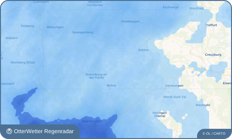 OtterWetter Regenradar-Widget Asmushausen